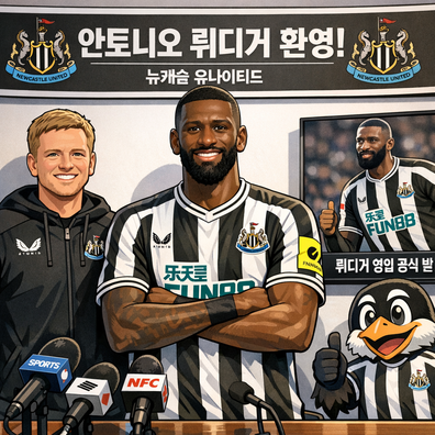 뉴캐슬 유나이티드, 안토니오 뤼디거선수 영입 공식